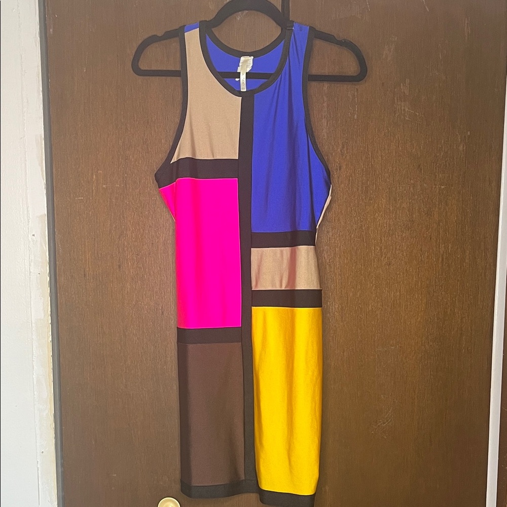 Colorblock Mini Dress